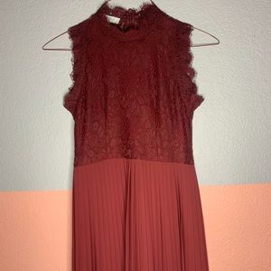 LIBBY EDELMAN BURGUNDY FORMAL DRESS